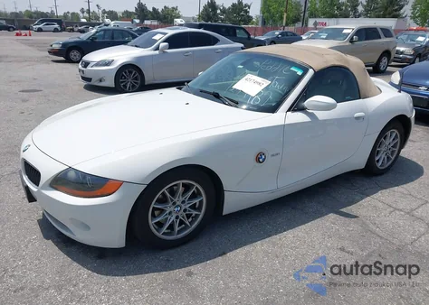 2003 BMW Z4 2.5I from USA, damaged, VIN 4USBT334X3LS46762